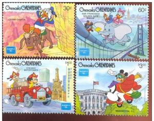 GRENADA GRENADINES 4 SETS DISNEY