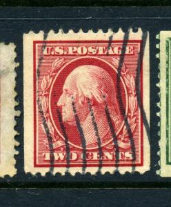 Scott 349 Washington Coil JUMBO USED Stamp with APS Cert (Stock 349-8)