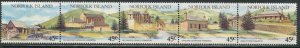 NORFOLK ISLAND Sc#533 1993 Tourism Strip of 5 Complete Set OG Mint NH