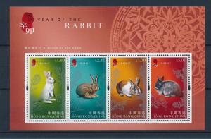 [40825] Hong Kong 2011 Animals Chinese New Year Rabbit MNH Sheet