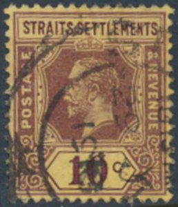 Straits Settlements  SC# 158  Used  wmk crown CA  Die I    see details & scans