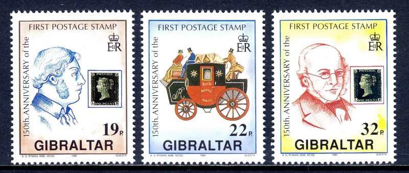 Gibraltar - Scott #570-572 - MNH - SCV $5.75