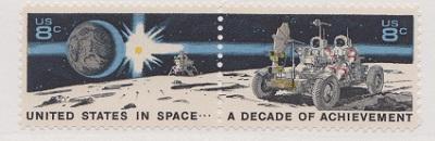 1434 - 1435 Decade in Space Se-tenant pair F-VF MNH