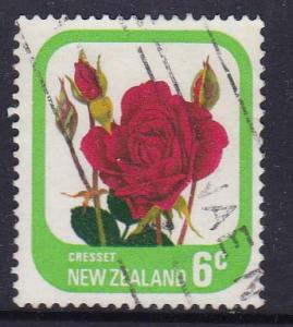 New Zealand 1975 -Roses Celeste 6c used