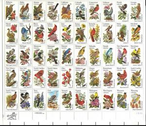 US Stamp #1953-2002 MNH State Birds/Flowers Full Sheet of 50