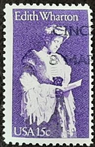 US Scott # 1832; Edith Wharton from 1980; Fine; off paper