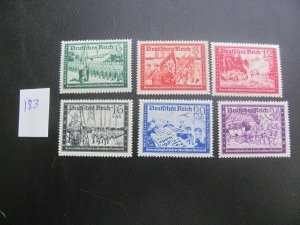 Germany 1941 MNH SC B151A-158A SET XF 60 EUROS  (183)