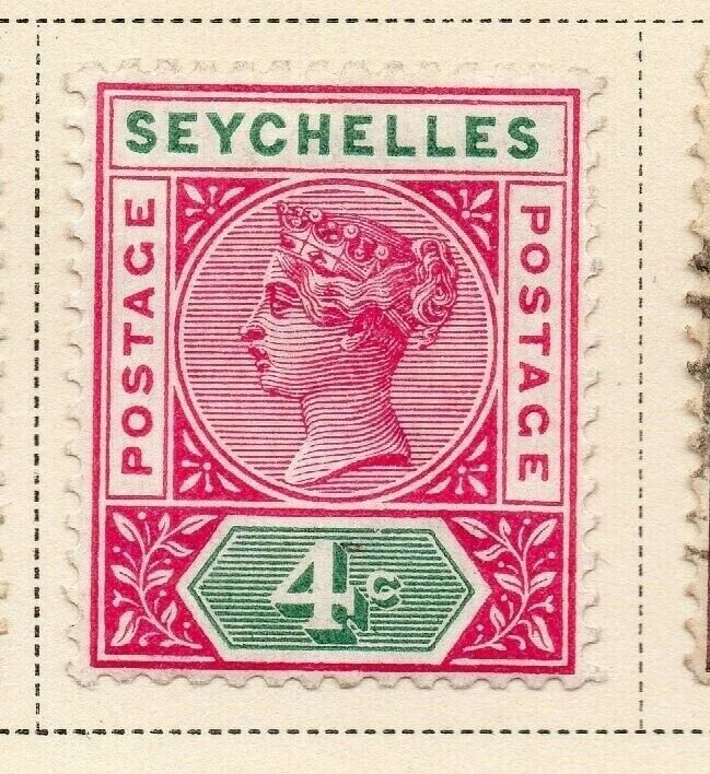 Seychelles 1890 Early Issue Fine Mint Hinged 4c. 326856