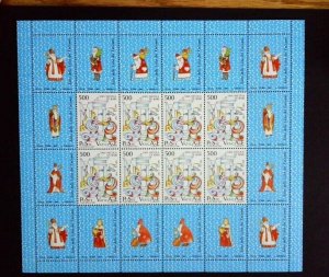 Vatican City Sc# 803-805 Sheets of 8 Mint Never Hinged MNH (1987)