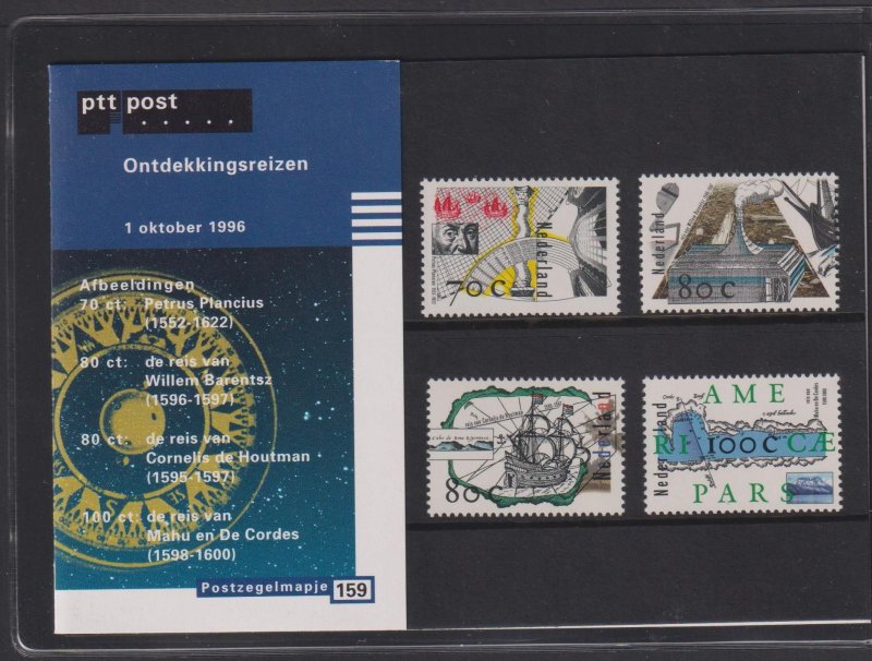Netherlands 1996 Voyages of Discovery Ships Sc.943-6 Official Folder No.159 MNH