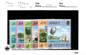 Jersey, Postage Stamp, #236-241 Mint NH, 1980 Ship, Exploration (AC)