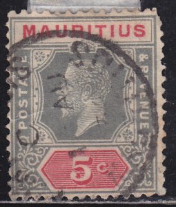 Mauritius 184 King George V Die II 1922