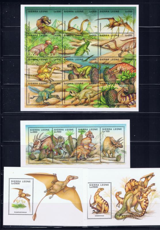 Sierra Leone 1791-94 MNH 1995 Dinosaurs