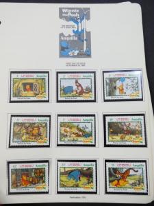 EDW1949SELL : ANGUILLA Beautiful collection of VF MNH Disney sets, S/s & Shtlts