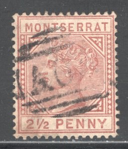 MONTSERRAT #7  Used,  VF,   CV $77.50  ....   3990006