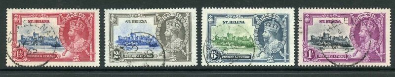 St Helena SG124/7 1935 Silver Jubilee Fine used Cat 38 pounds