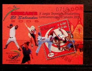 SALVADOR Sc 1625 NH SOUVENIR SHEET OF 2005 - SPORT - BASEBALL