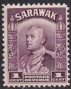 Sarawak 1934 - 41 KGV 1ct Purple MM SG 106 ( G1010 )