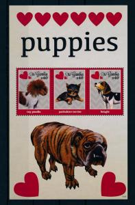 [31693] Gambia 2012 Animals Love Dog Puppies MNH  Sheet