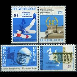 BELGIUM 1978 - Scott# 1006-9 European Actions Set of 4 NH