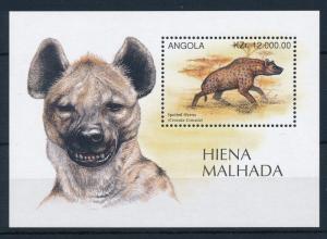 [31189] Angola 1996 Wild animals Mammals Hyena MNH Sheet