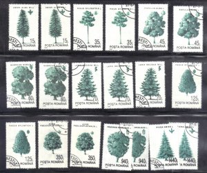 ROMANIA SC #3913-21 CTO   1994 TREES