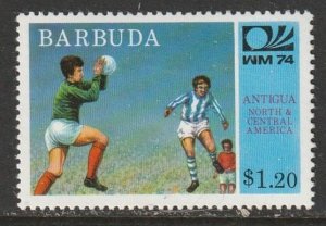 1974 Antigua-Barbuda - Sc 165 - MH VF - 1 single - World Cup Soccer