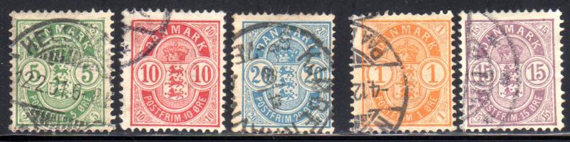 Denmark 38-40, 53, 54  used cv$12.40