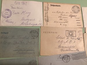 Germany WW1 & 2 military postal service 12 items  Ref A1009 