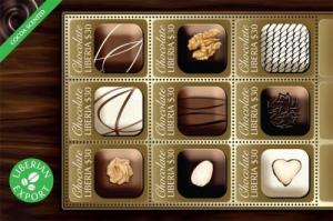 Liberia 2011 - Chocolate Delicacies - Sheet of 9 stamps - Scott #2741 - MNH