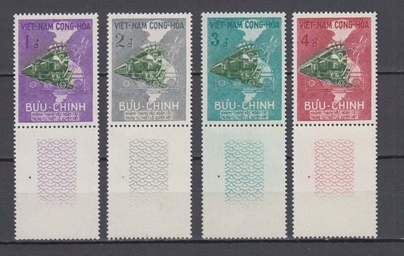 South Vietnam 1959 Full  Set With Borders Sc#116/9  MNH Luxe (White Gum)