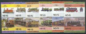 NEVIS - 1985 - Locomotives, Series 4 - Perf 12v Set - Mint Never Hinged