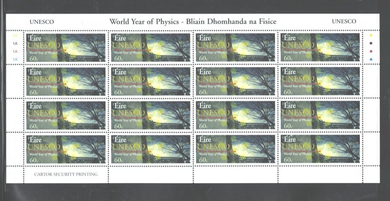 IRELAND 2005,Intl,YEAR OF PHYSICS,3 SHEETS. #1599-1601 MNH