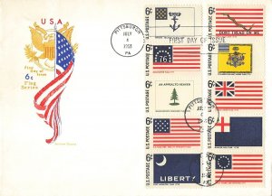1346/1354 HISTORIC FLAGS SET - Jackson Covers