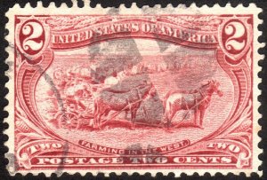 1898, US 2c, Trans-Mississippi, Used, Sc 286