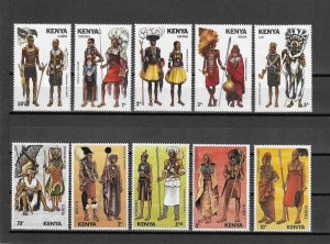 KENYA 1981/4 SG 220/4 + 329/33 MNH