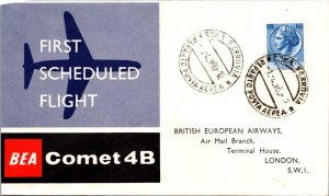 Italy FFC 1960 - BEA Comet 4B - Rome To London - J7437