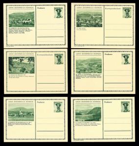 AUSTRIA (108) Scenery View Mixed Face Value Postal Cards c1950s ALL MINT UNUSED