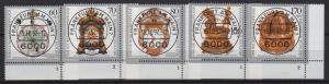 Germany 1992 - Scott B734..B738 (5) CTO - Antique Clocks
