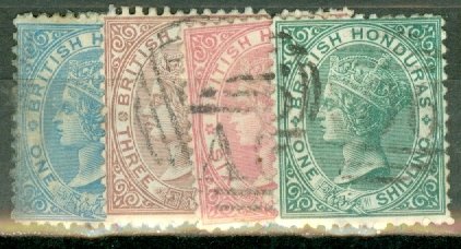 JS: British Honduras 4-7 used CV $237.50