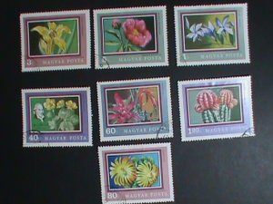 HUNGARY STAMP:1971-SC#2089-96 BICENTENARY OF BUDAPEST BOTANICAL GARDEN  STAMPS