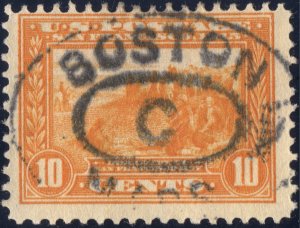 1912 10c orange yellow Panama-Pacific Expo issue,  SC400