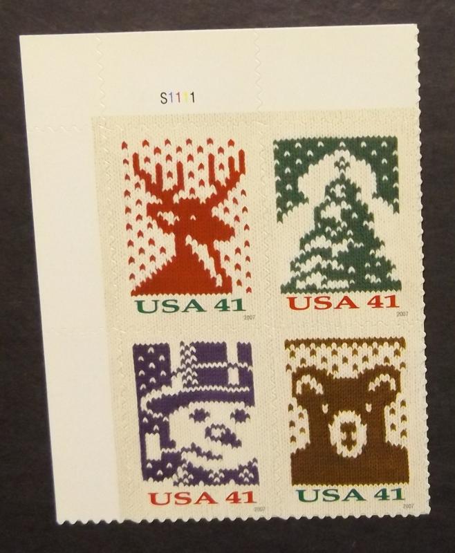 PB/4 # 4210b,   41c Holiday Knits 2007 - MNH (4837)