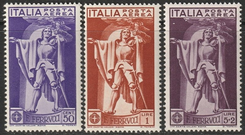 Italy 1930 Sc C20-2 air post set MNH**