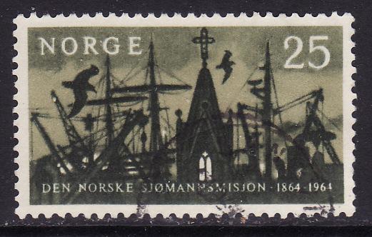 Norway #456 F-VF Used Church and Ships