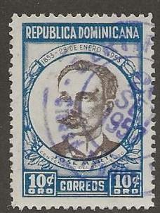 DOMINICAN REPUBLIC SC # 457   USED