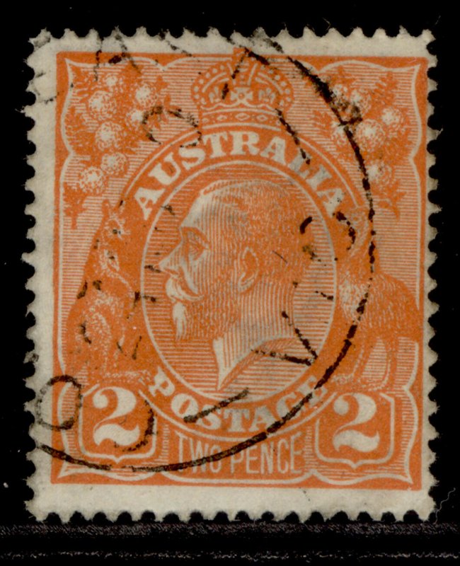 AUSTRALIA GV SG62, 2d brown-orange, FINE USED. 