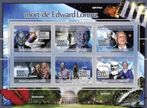 GUINEA - 2008 - Edward Lorenz - Perf 6v Sheet - Mint Never Hinged