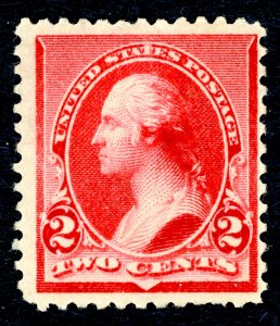 US #220 – 1890 2c Washington. MNH NG. F/VF.