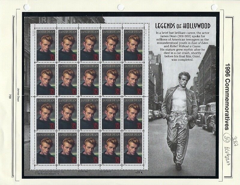 THE 1st 12 LEGENDS OF HOLLYWOOD  MNH SET OF SHEETS BCV $356.00 - W63